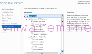 WEB services on Windows 2012