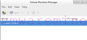 virt-manager on CentOS KVM