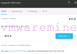 Nutanix Upgrade NOS