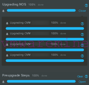 Nutanix upgrade complete
