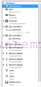 F5 virtual hardware config on hyper-V