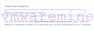 container whilelist