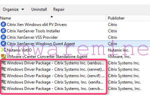 Uninstall all drivers and software