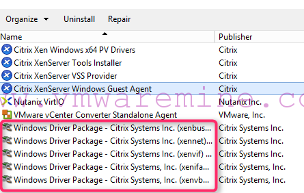 Uninstall all drivers and software
