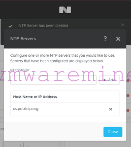 Configure NTP server on Nutanix
