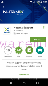 Nutanix Support Mobile app on Google Play