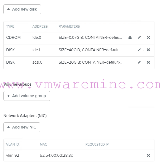 VM disk configuration for Windows 2003 on Acropolis AHV