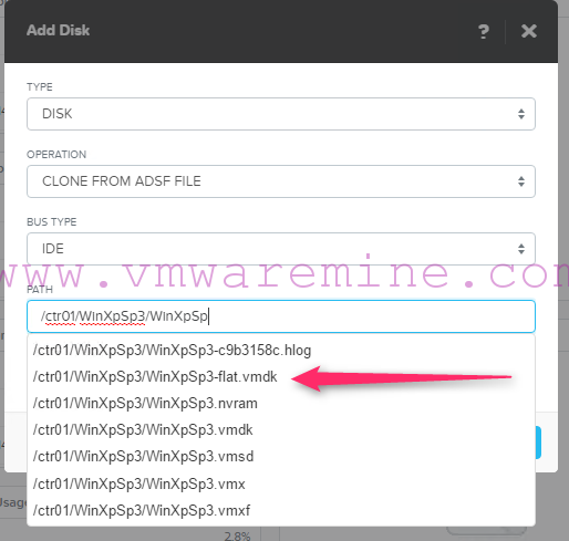 Migrate WinXP to AHV